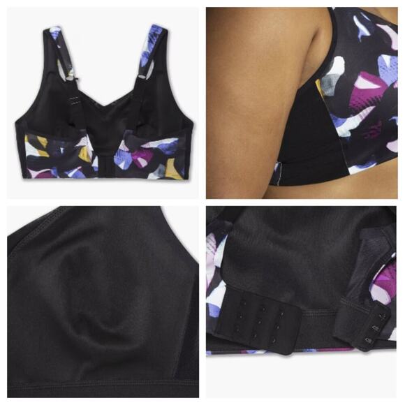 Brooks Women's Drive Convertible Sports Bra Fast Floral Print Size 36B - Picture 2 of 9